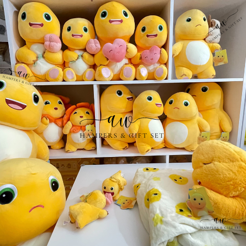 BONEKA NAILONG 35~45~60CM BESAR / DINO KUNING SELIMUT BONEKA NAI LONG BLANKET / NAALONG NAILONG DINO