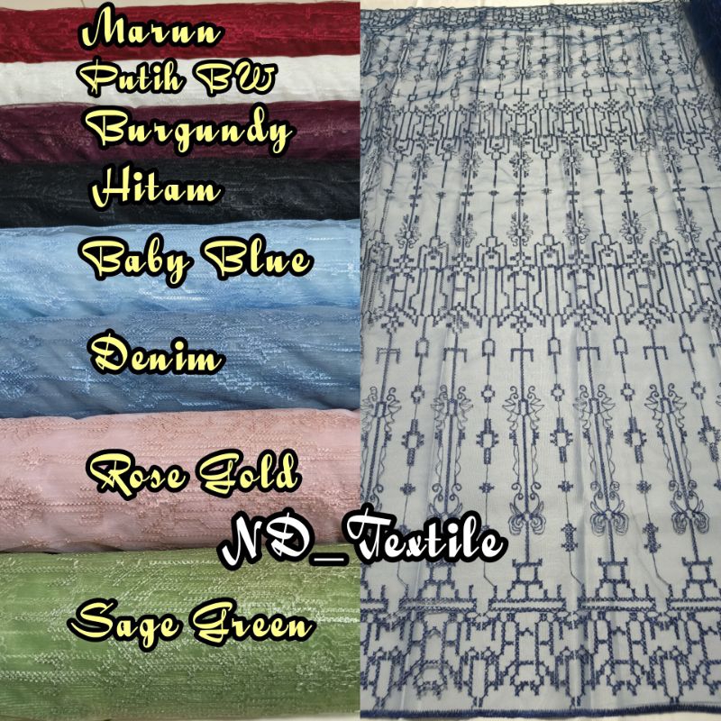 COD... Tile SAPTO ETNIK/Tile Border Sapto/kain tile etnik Sapto/Bahan Kebaya