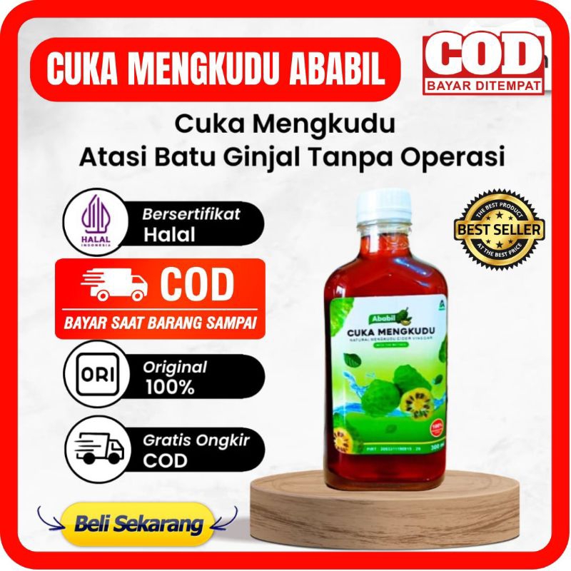 

[BISA COD] CUKA MENGKUDU ABABIL 300 ML - CUKA ABABIL ORIGINAL ABABIL CUKA MENGKUDU HANCURKAN BATU GINJAL KANKER BENJOLAN DAN TUMOR