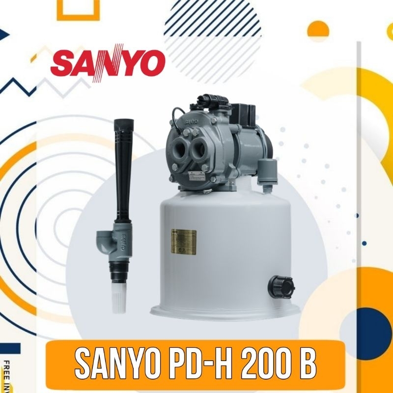 Pompa Air Sumur Dalam Jet Pump SANYO PDH 200 B | Auto 200 WATT