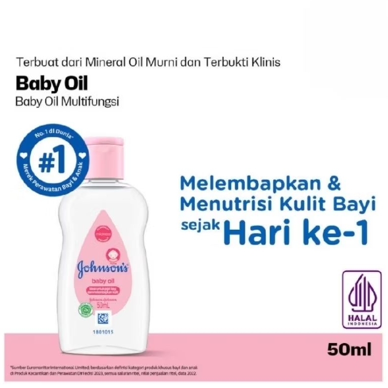 Jhonson Baby Oil 50ml - Baby Oil | Johnsons Baby Oil