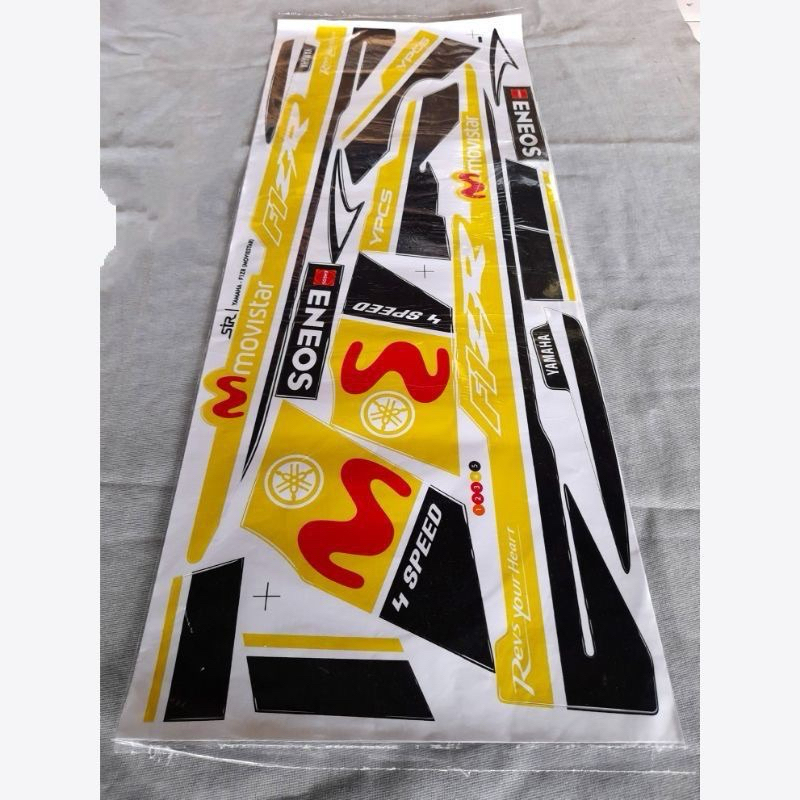 Best Striping Sticker Body Yamaha FizR FIZ R FIZR MOVISTAR VNYL Oren Merah