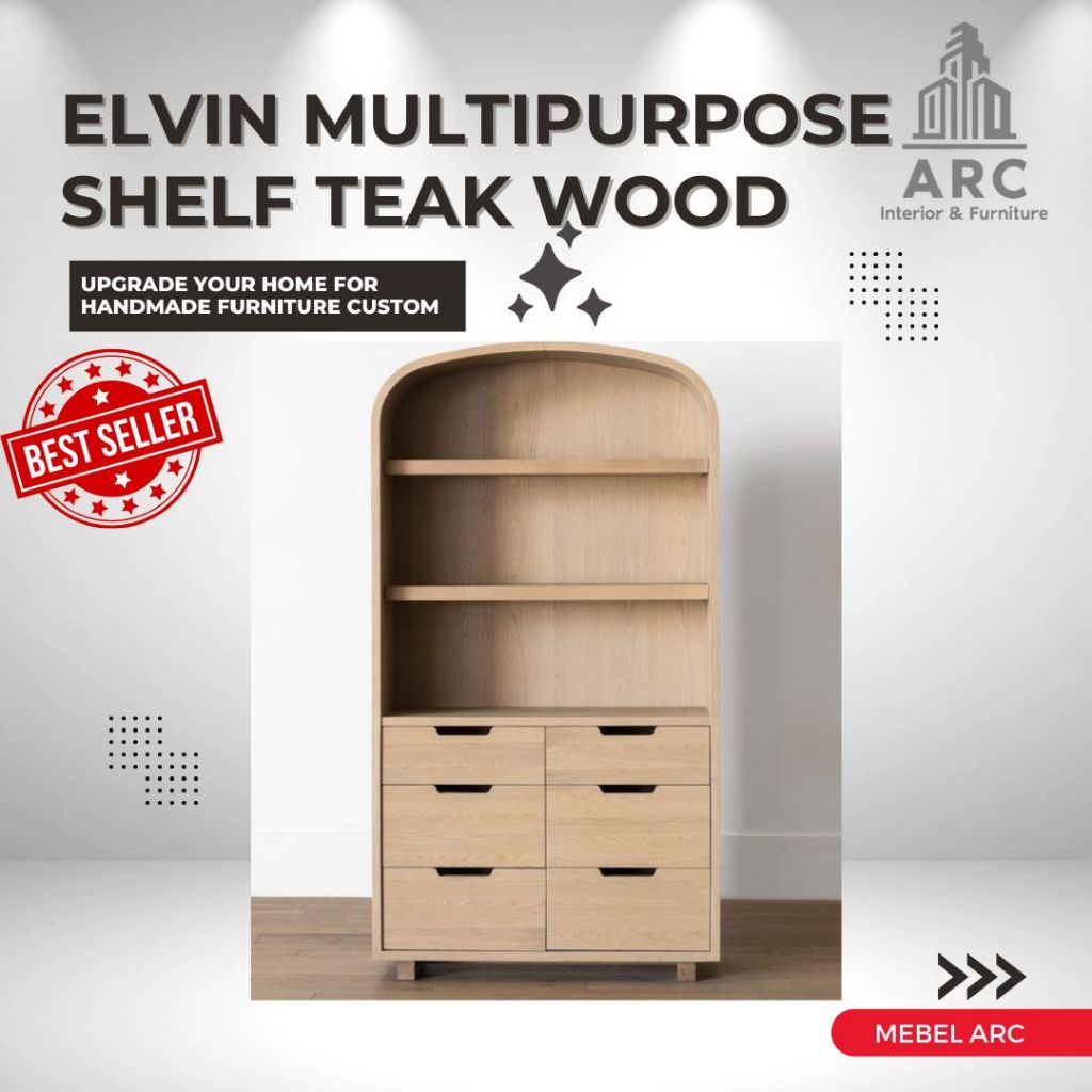 Lemari Rak Susun Serbaguna Kayu Jati / Lemari Susun Kayu Jati