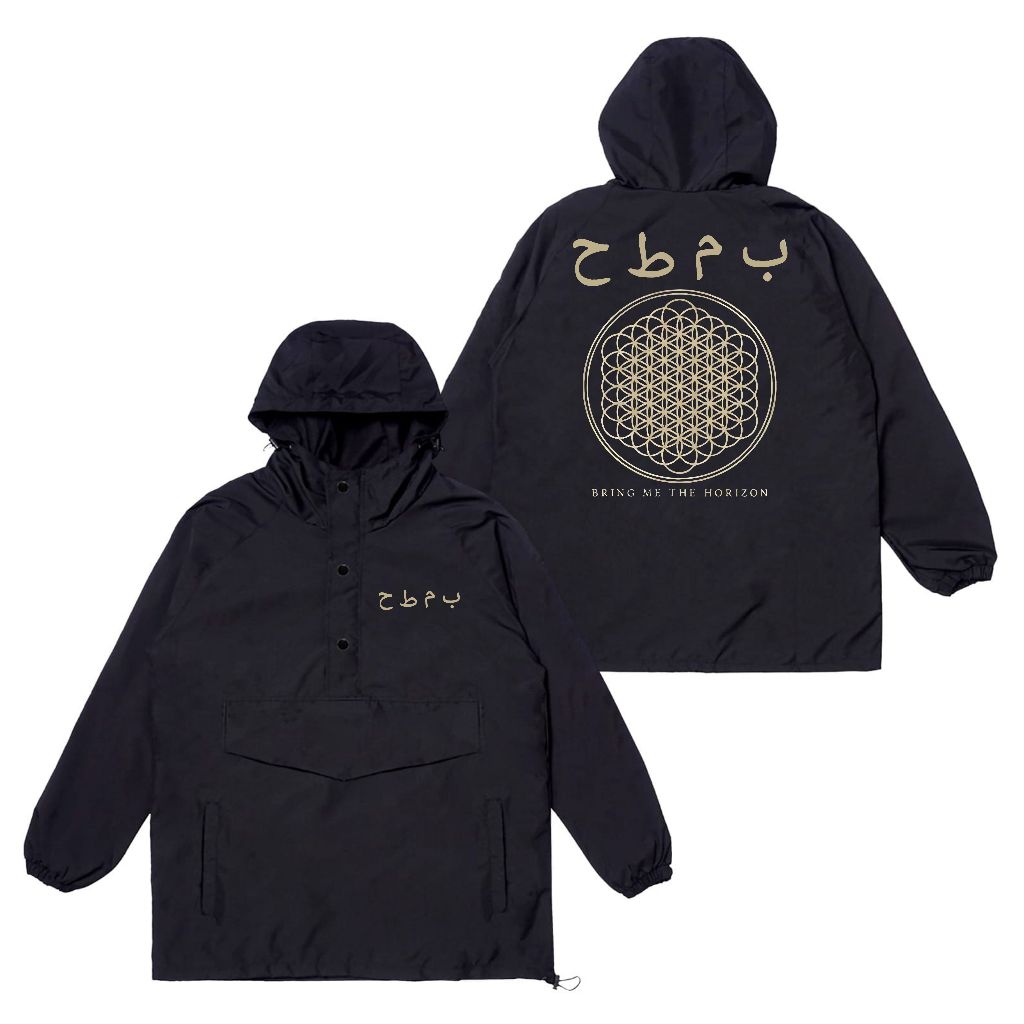 Populasi Official Cagoule Jacket  BRING ME THE HORIZON - Black Jaket pria