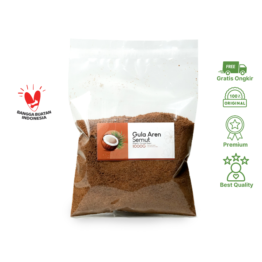 

Gula Aren Bubuk Organik 1 Kg Original Murni