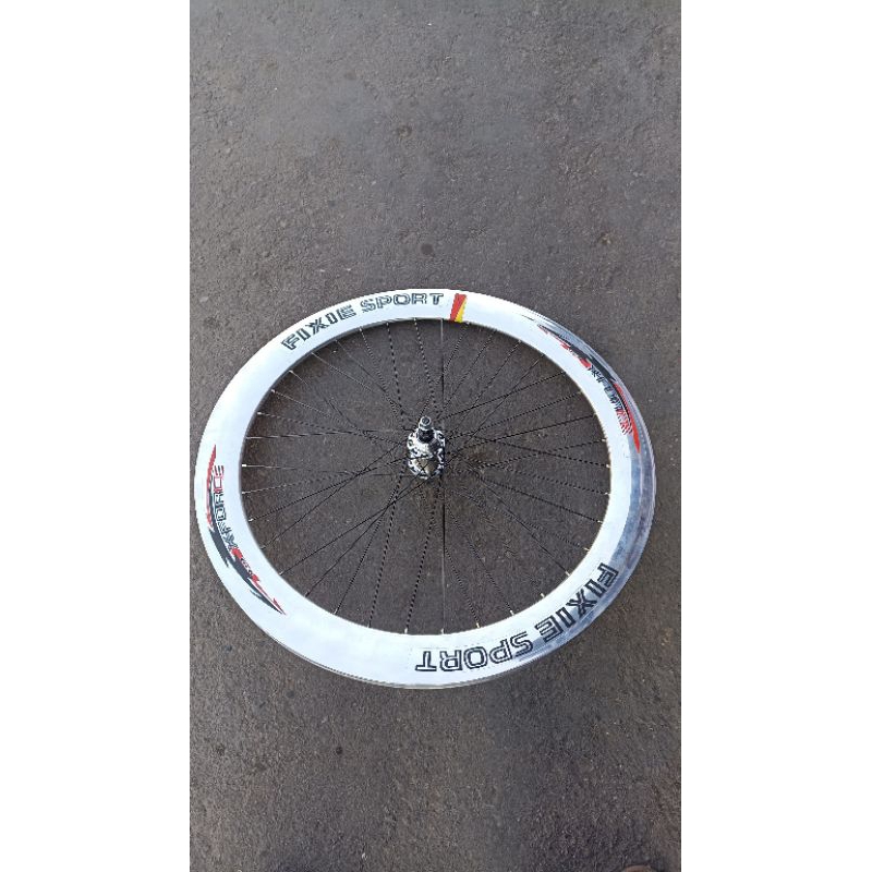 rims whelseet 6cm 700c fixie alumunium 36h 1roda(sertakan catatan roda depan atau belakang yg di bel
