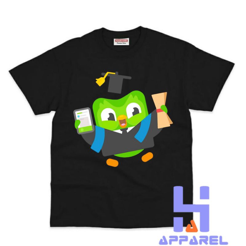 BAJU ANAK KAOS ANAK DUOLINGO KARAKTER