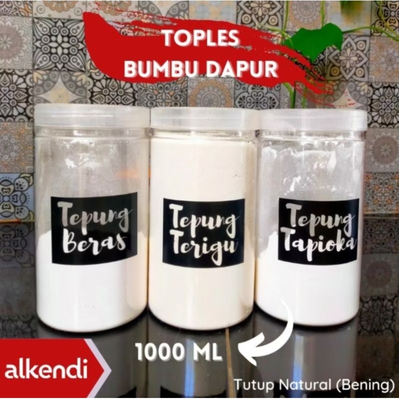 Toples bumbu dapur plastik