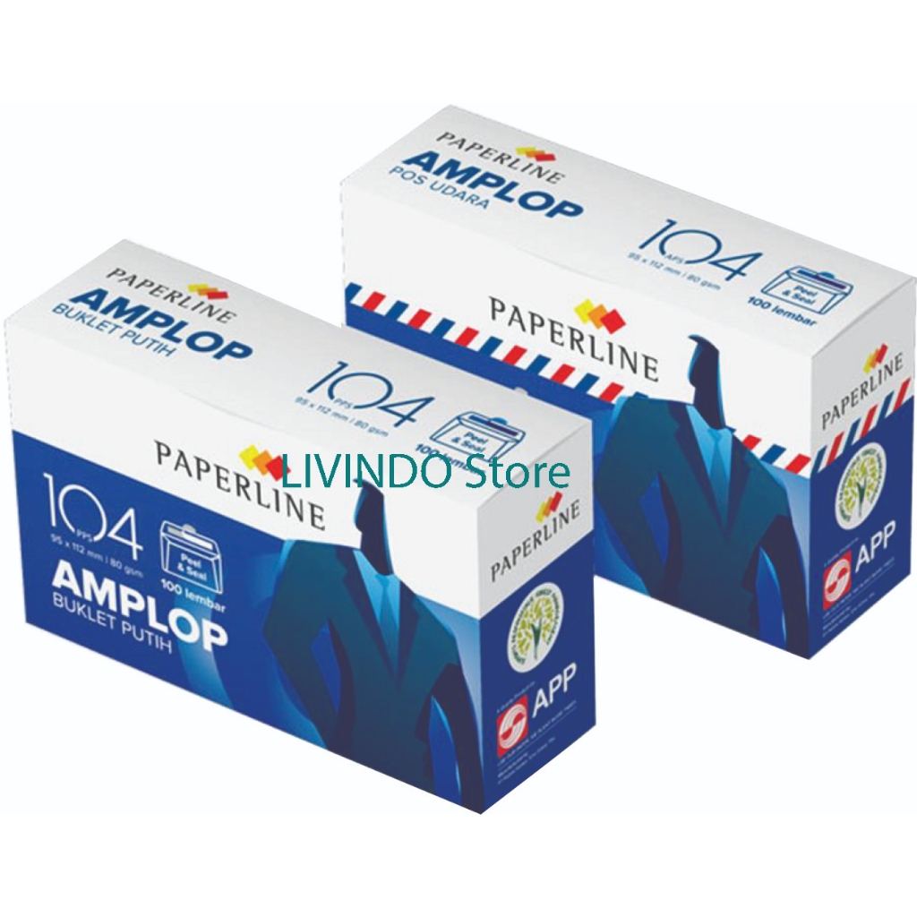 

AMPLOP PAPERLINE Kertas putih 90 PPS isi 100 (110 x 230 mm)