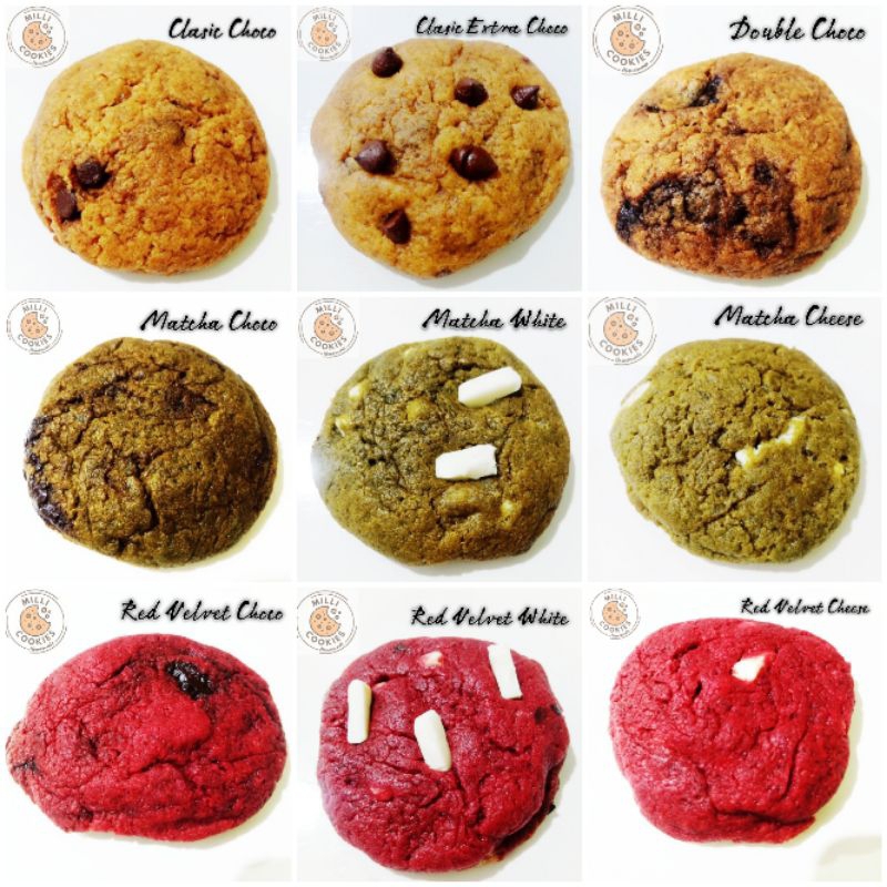 

SOFT COOKIES - MILLI COOKIES (Order 5 pcs GRATIS 1 PCS SNACK MACARONI PEDAS)