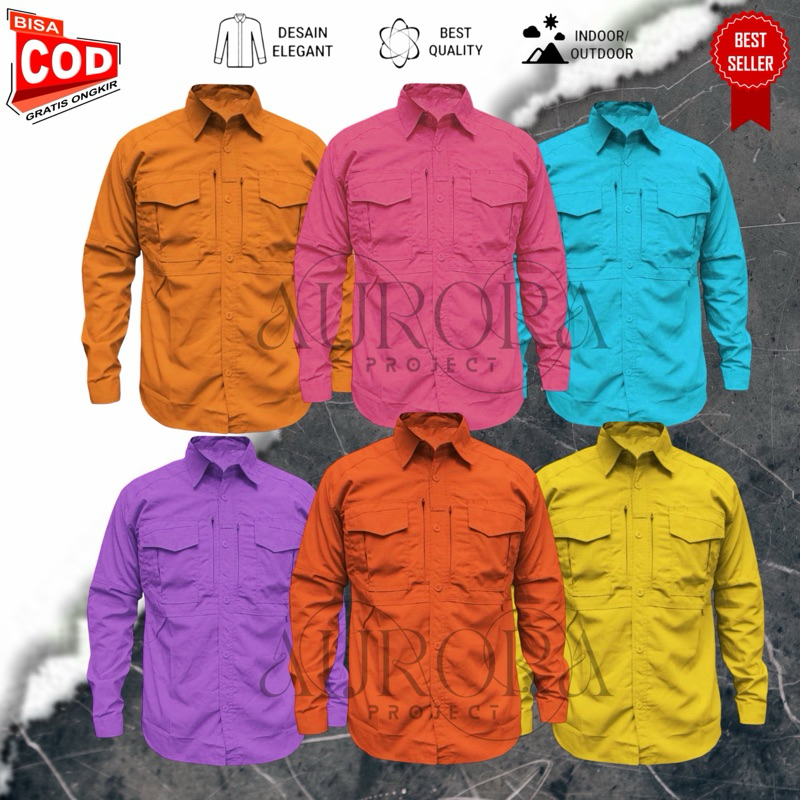 KEMEJA TACTICAL MTAC KEMEJA TACTICAL LAPANGAN KEMEJA KERJA OUTDOOR WARNA TERLENGKAP