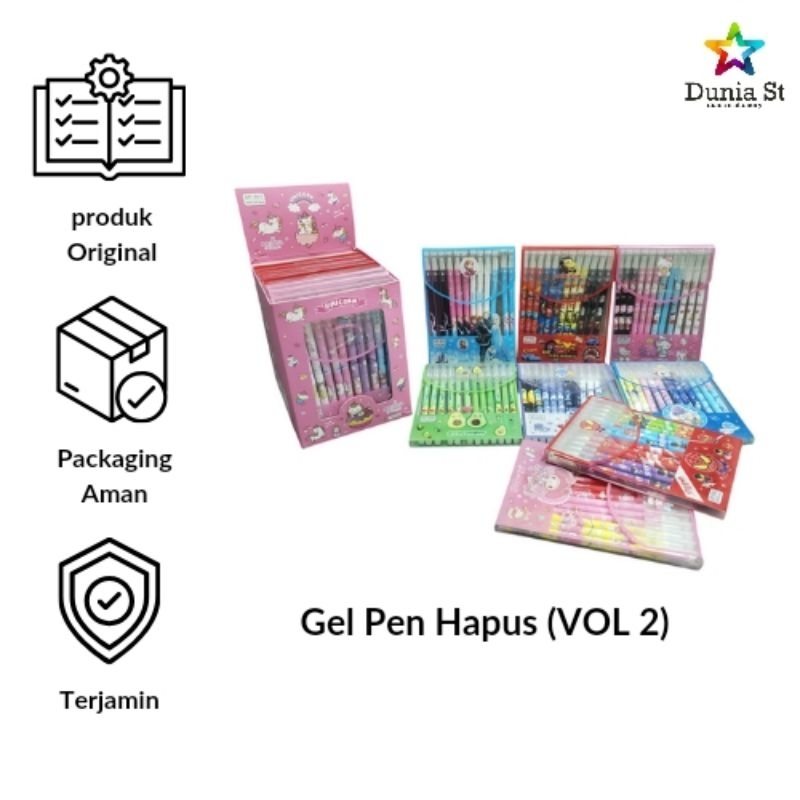 

12 PCS PULPEN MAGIC BISA HAPUS KARAKTER (VOL 2)