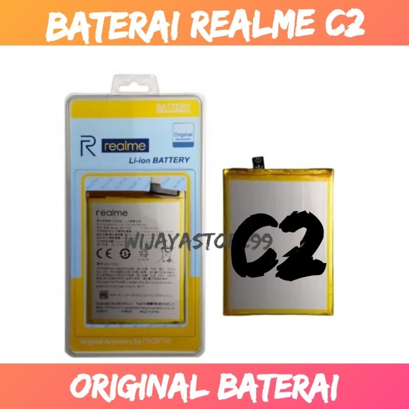 Baterai realme C2 original produk Baterai