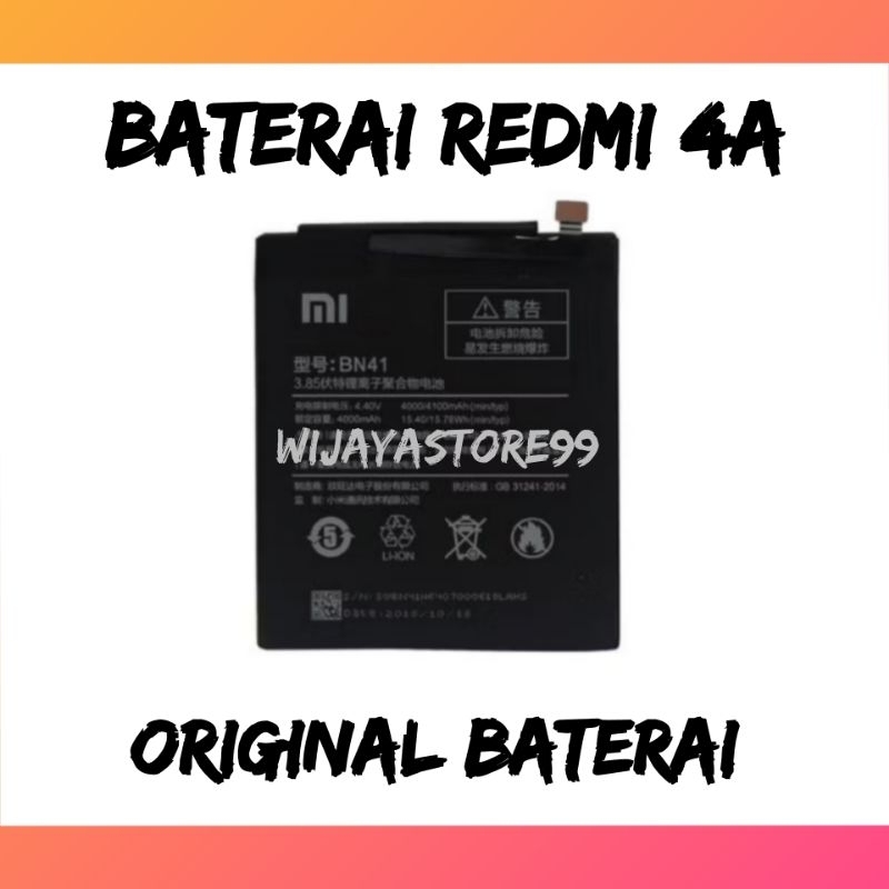 Baterai redmi 4A original