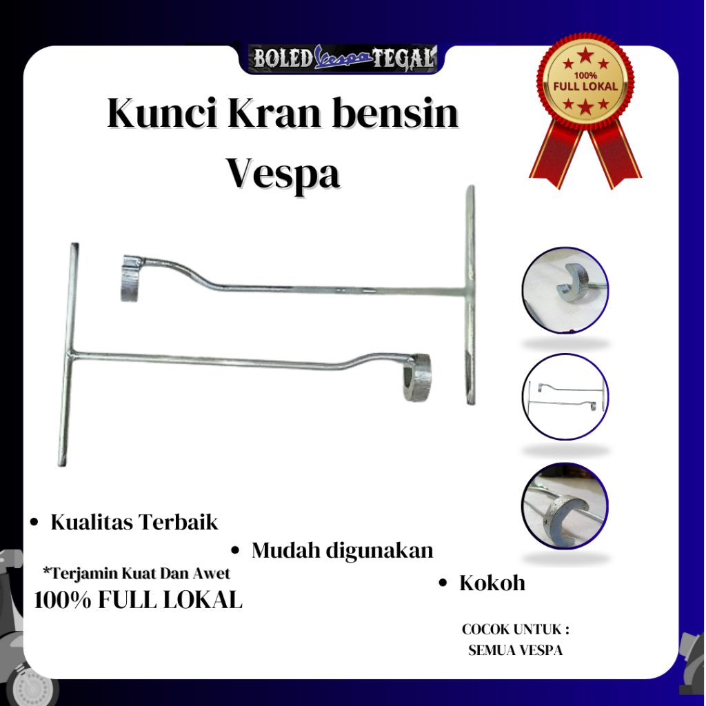 Kunci Kran Vespa Bensin Tangki Kunci Kran Bensi VESPA