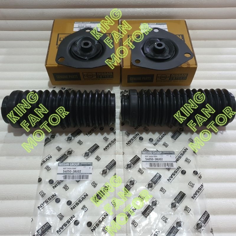 SUPPORT SHOCK DEPAN XTRAIL T30 + BOOT SHOCK DEPAN XTRAIL T30 4PC ASLI