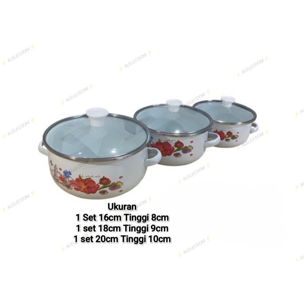 Gsf panci Bunga set (isi 3 set)