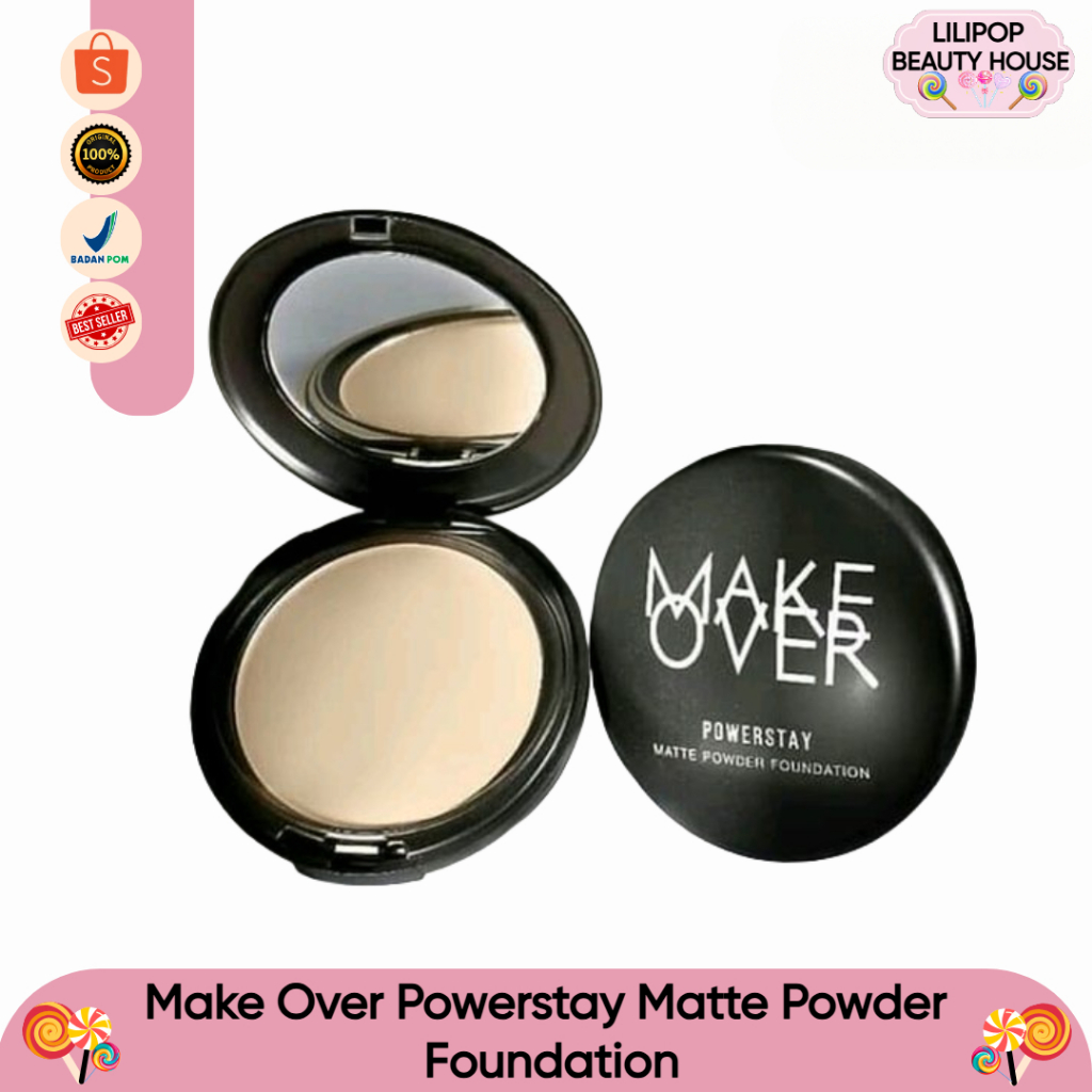 Make Over Powerstay Matte Powder Foundation - Bedak Padat Make Over
