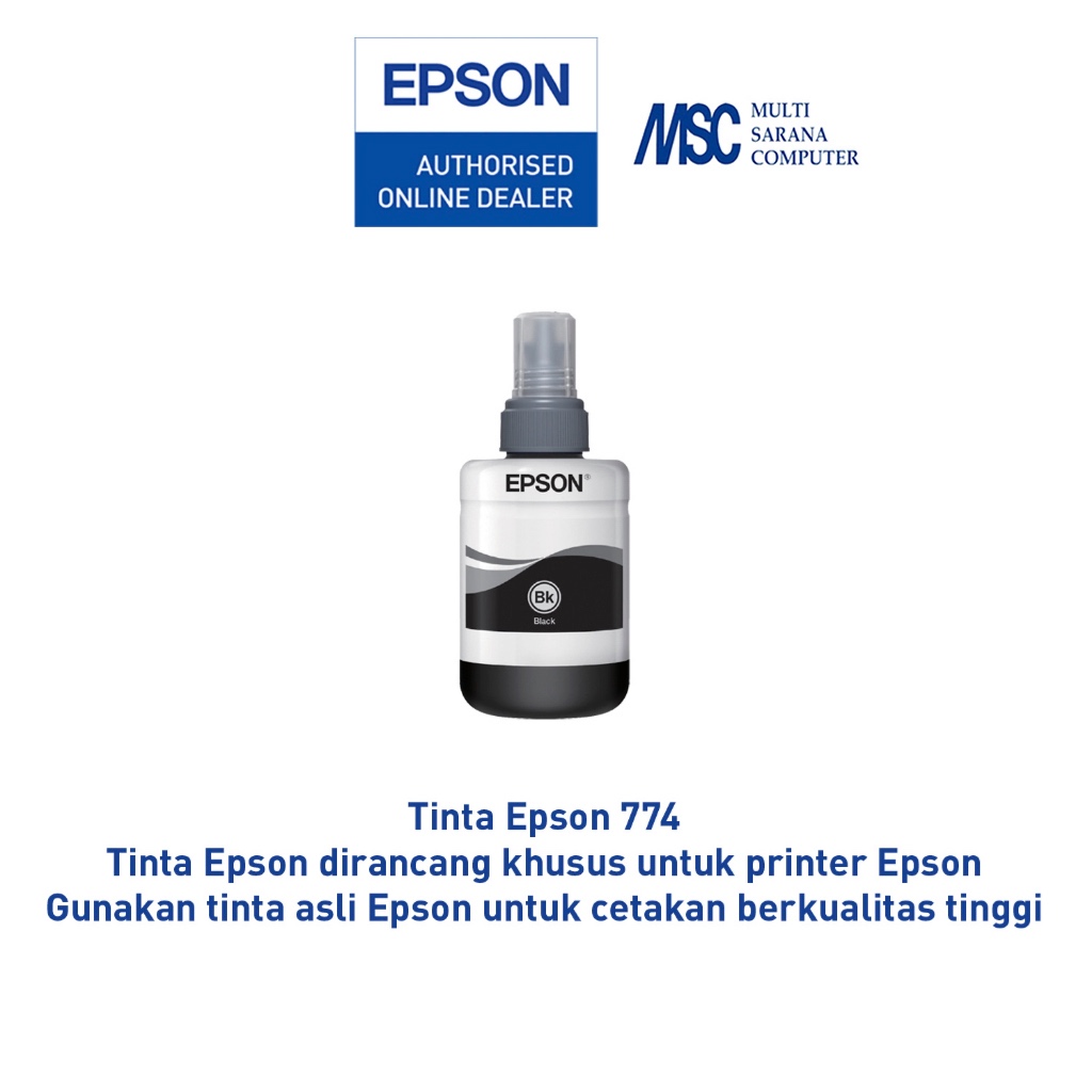 EPSON Tinta T7741 - Black / Hitam - Tinta Epson M series (M100/M200)