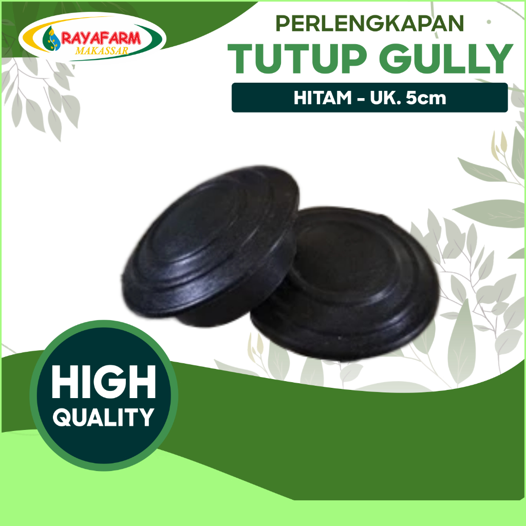 Tutup Gully Trapesium Hidroponik - Hitam