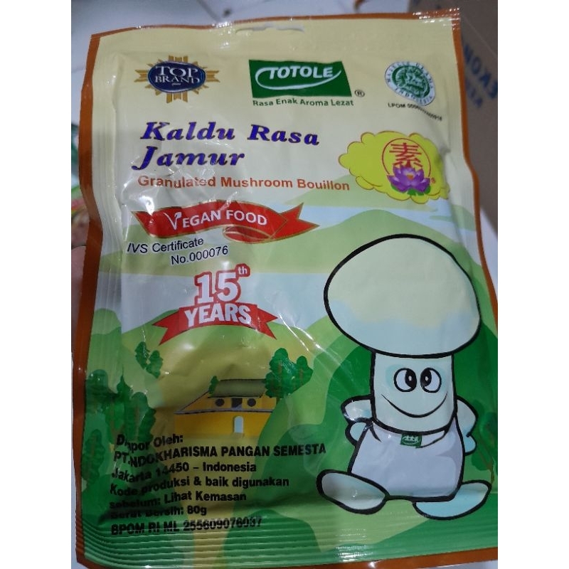 

penyeda rasa kaldu jamur totole 80g