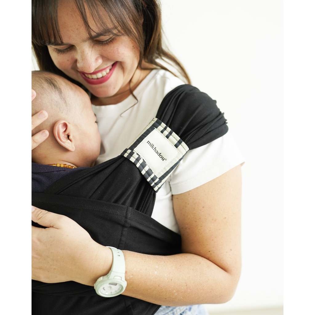 Mikhadou - Bloom Wrap Midnht - Instan Wrap - Gendongan Bayi - Baby carrier