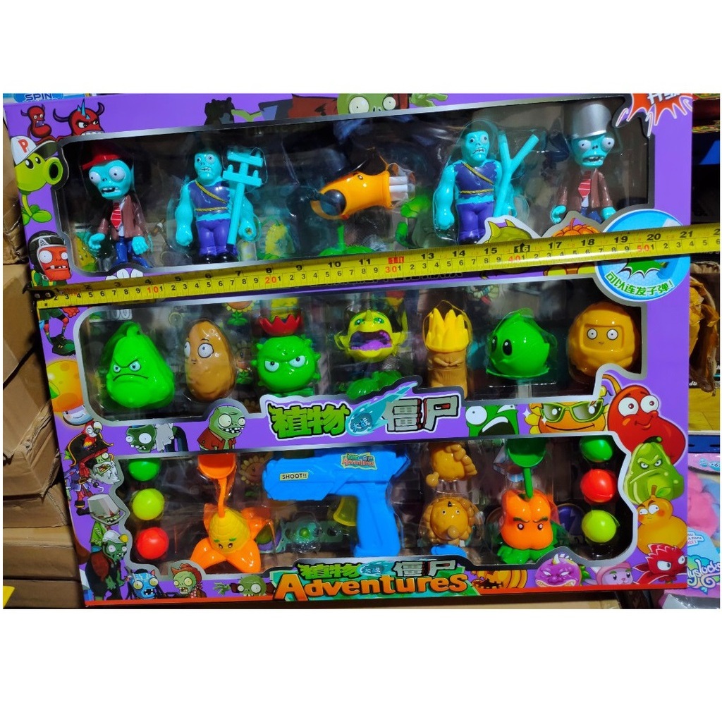 2024 DIY TRANSFORMER ZOMBIE MAINAN ANAK ACTION FIGURE SUSUN BRICK BALOK ZOMBIE PLANT | BISA TEMBAK B