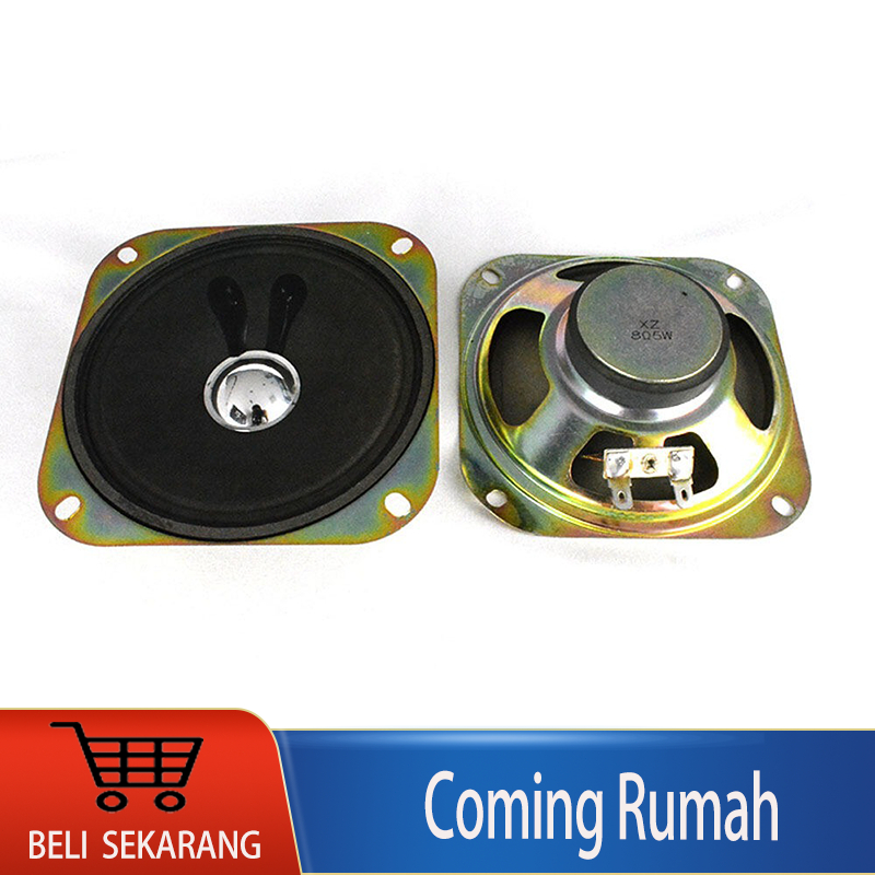 SPEAKER FULL RANGE 4" 4 INCH  4 OHM  5 WATT KOTAK TV TELEVISI