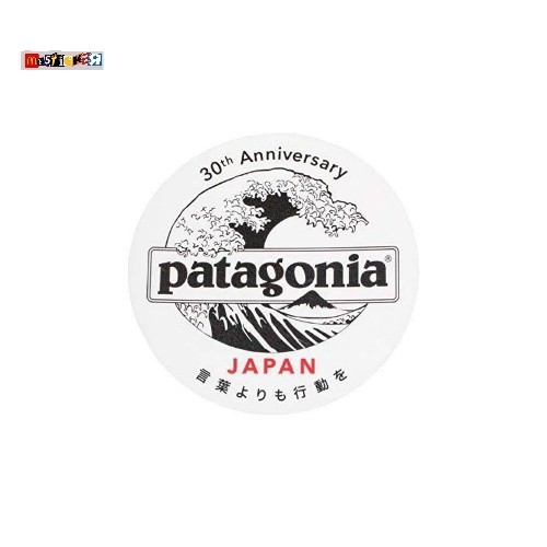 sticker Patagonia Jpan 30th anniversary round stiker outdoor gorpcore