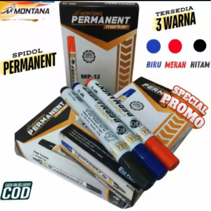 

Spidol Permanent Merk Montana