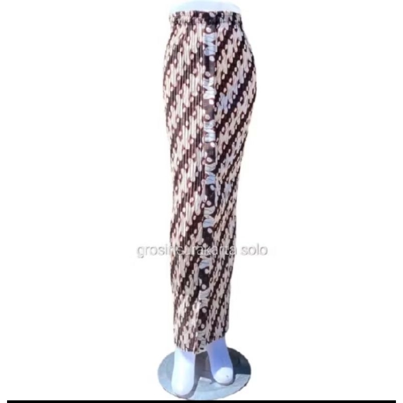 Rok plisket batik/rok wiru batik motif parangAyu /rok wisuda/rok kondangan