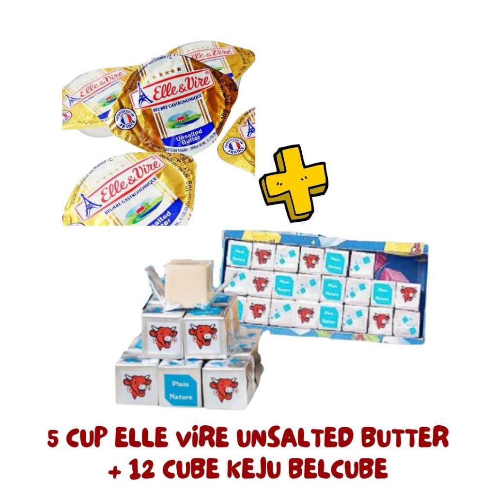 

Paket Hemat Mpasi Elle Vire Butter Belcube Keju Minyak Evoo Food
