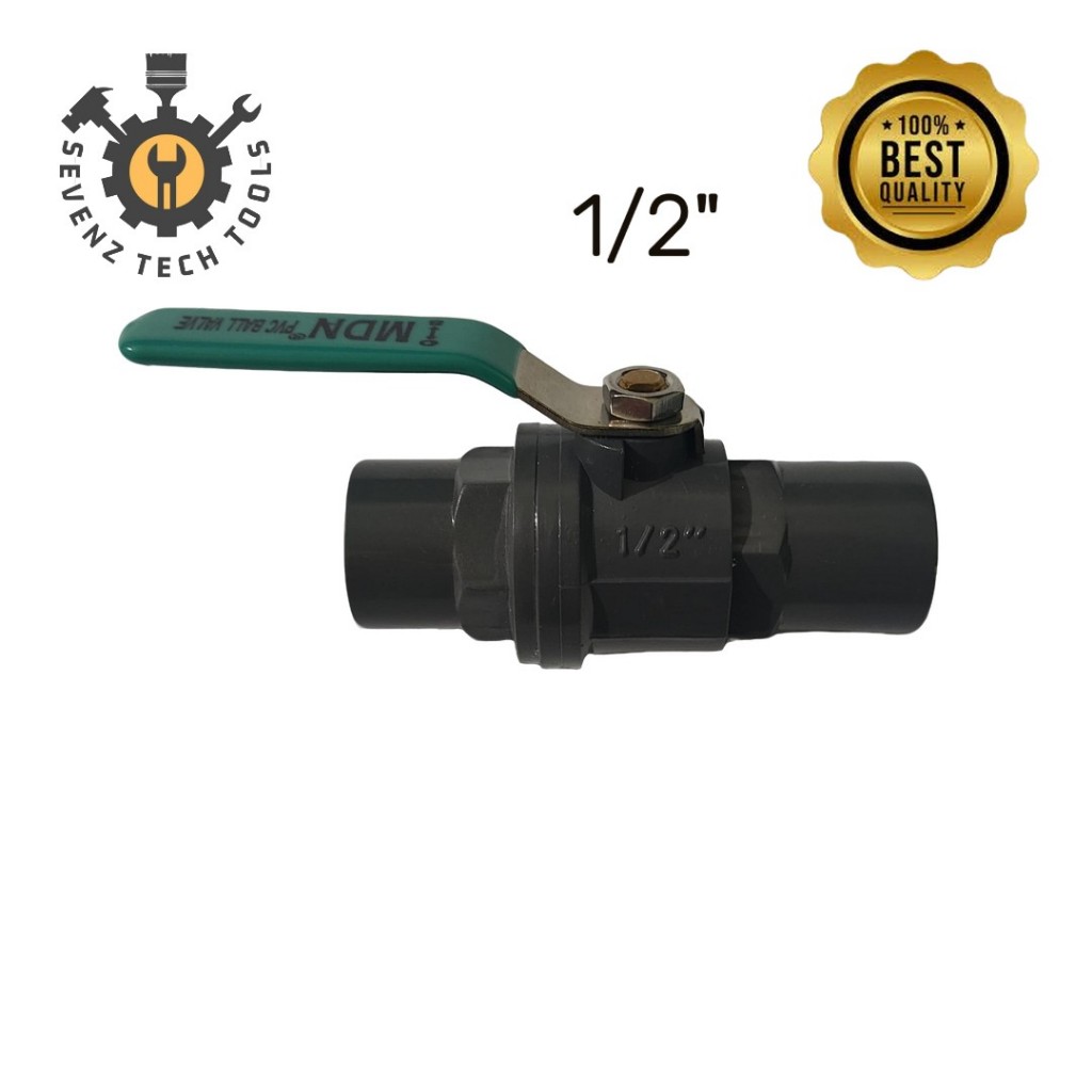 MDN BALL VALVE PVC 1/2" INCH GAGANG BESI