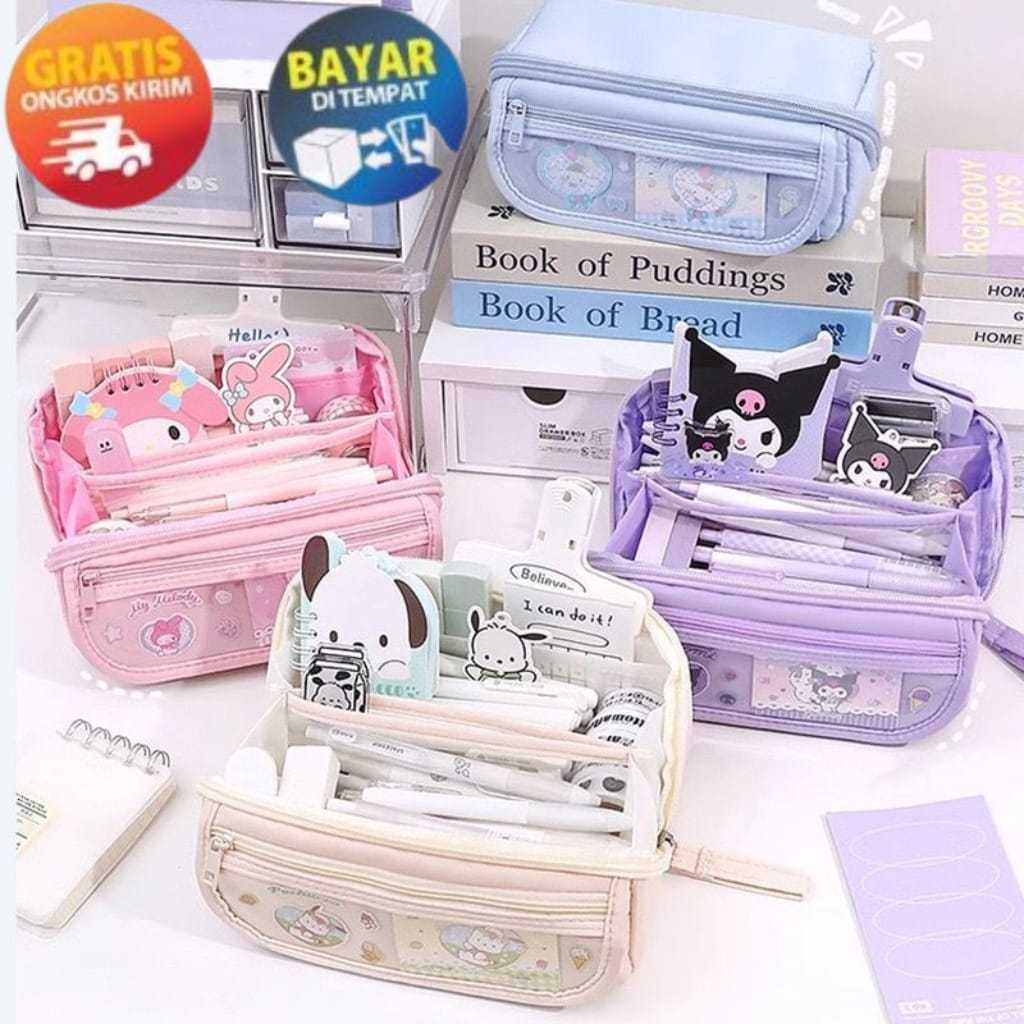 

KP193 - 9 LAPIS TEMPAT PENSIL KOTAK PENSIL BERKAPASITAS BESAR ALAT TULIS SEKOLAH STATIONARY SANRIO KUROMI MELODY CINNAMOROLL KARTUN