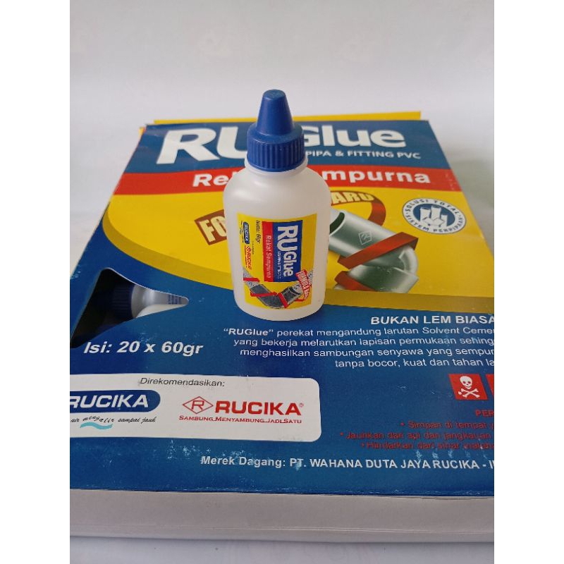RUGLUE Lem pipa PVC RUGLUE Botol 60gr