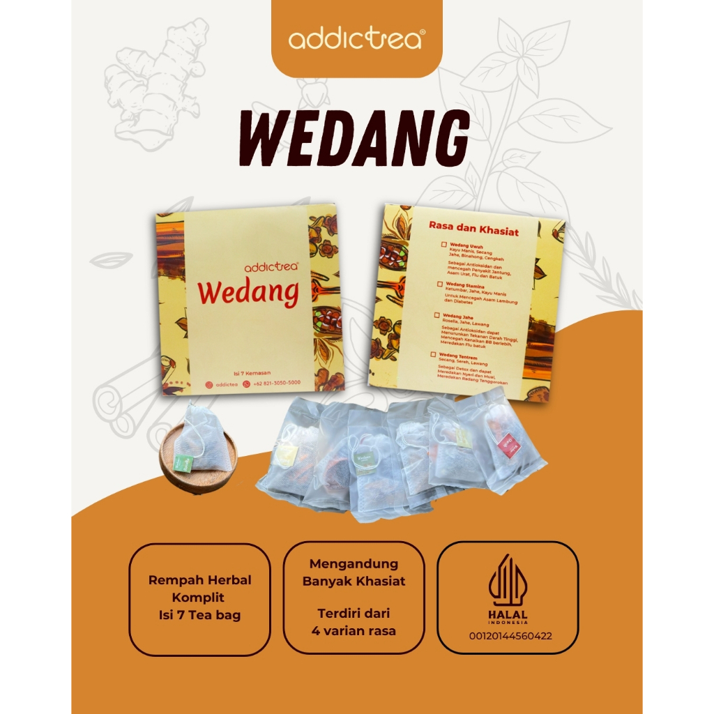 

Addictea Wedang Uwuh Secang Stamina Rosella - Rempah Herbal komplit murah