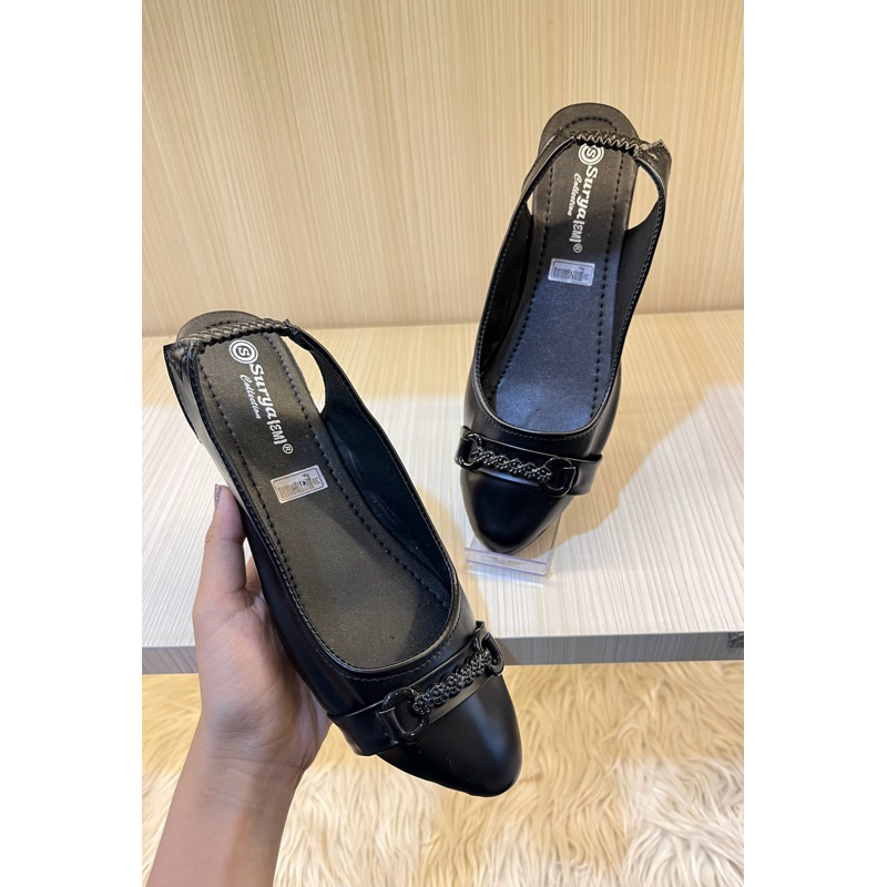 Flatshoes Tali Karet Wanita Mules Shoes