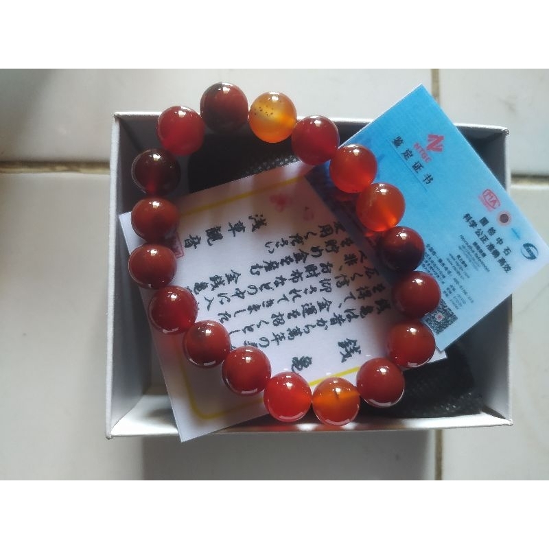 batu giok/gelang giok/merah kuno