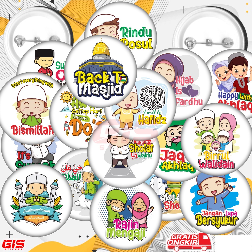 Pin Peniti Kartun Animasi Dakwah Pin Lucu Kartun