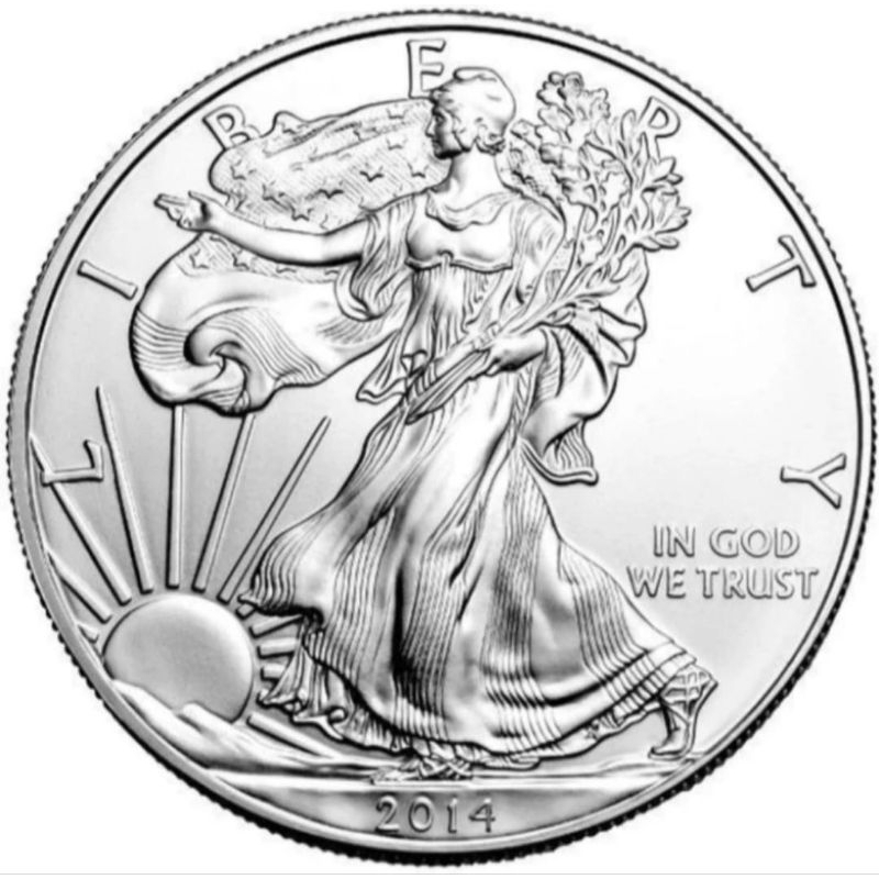 Koin Perak American Silver Eagle Tahun 2014