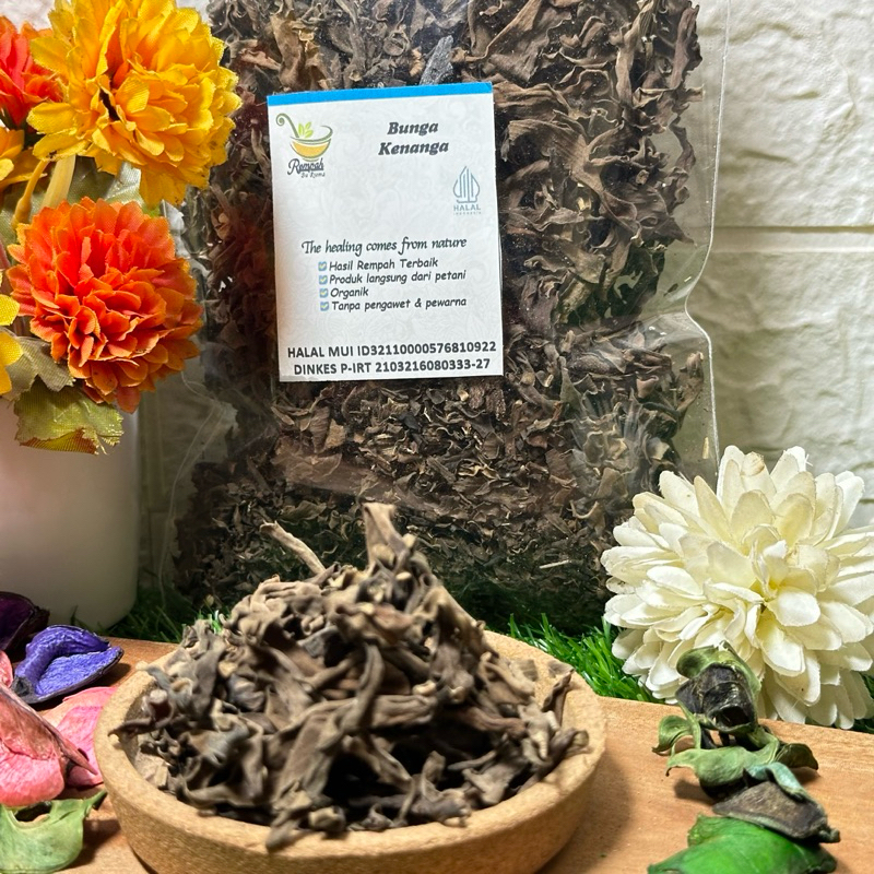 

RB22 Bunga Kenanga Kering Herbal 100 Gram - Rempah Bu Risma