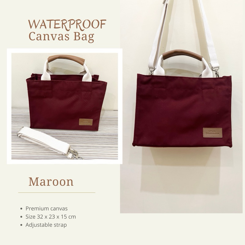 Tas kanvas wanita / tas selempang wanita / tas waterproof / Lylia Doodwear