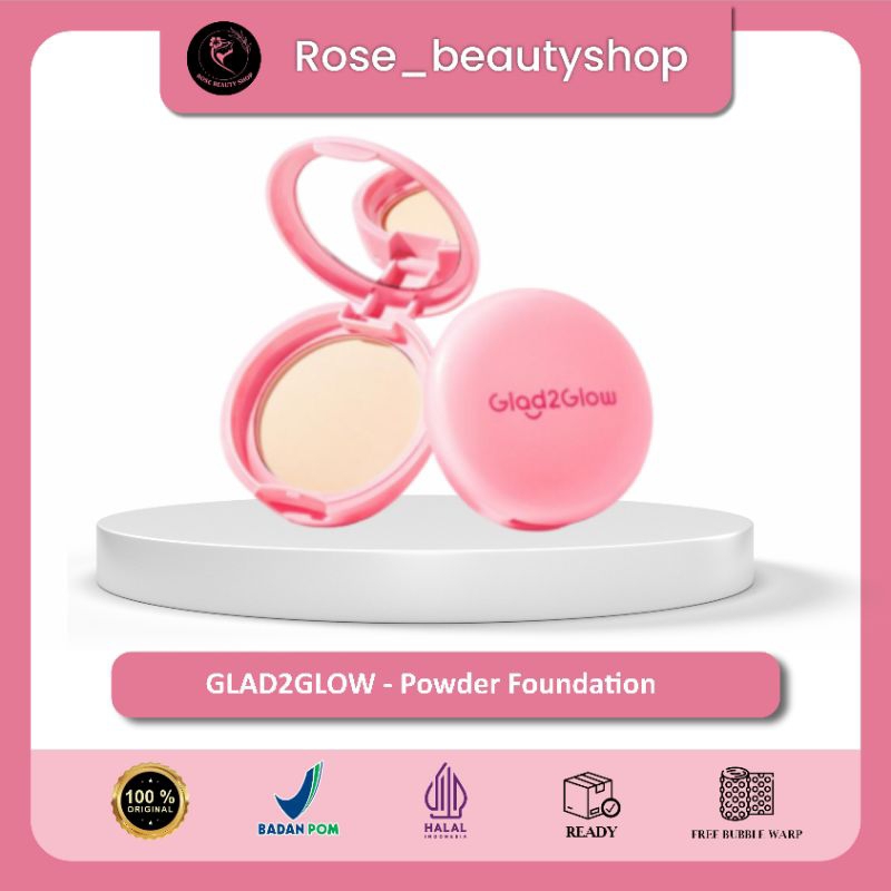 GLAD2GLOW Bedak Padat - Glad2glow Perfect Blurring Powder Bedak Padat Wajah Compact Powder - Bedak P