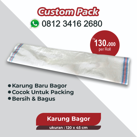 

Karung Bagor Baru & Bagus, Ukuran 120 x 45 cm