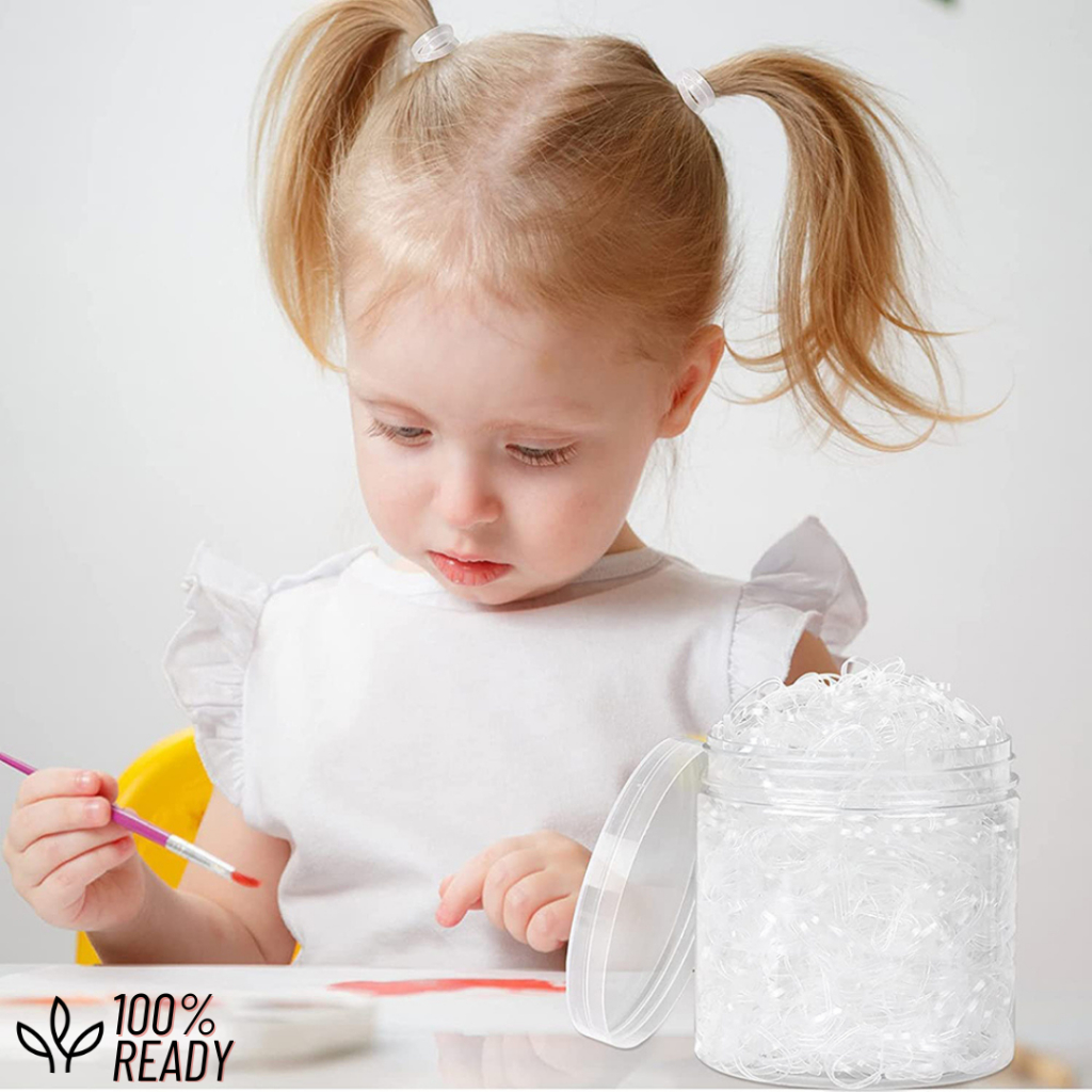 Karet Gelang Ikat Rambut Jepang TPU Band 200 PCS / Karet jepang