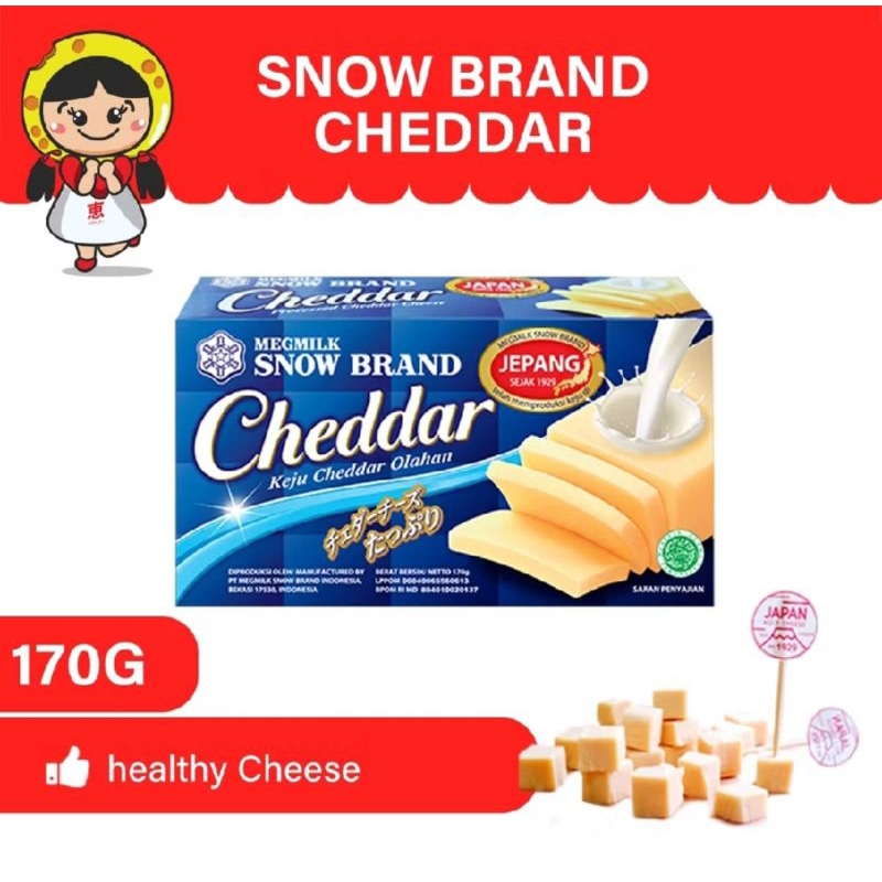 

Meg Keju Snow Brand Cheddar Cheese 170 gr