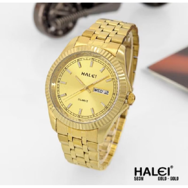jam tangan Halei 583 pria wanita original