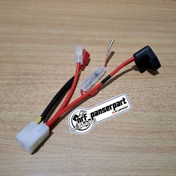 KABEL MASSA JUPITER Z/KBL MASA/AKI (ACCU) +SOKET BENDIX/BENDIK RILAY STATER YAMAHA JUPITER Z 110/BUR