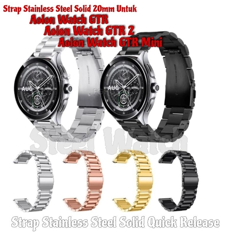 RD 20mm Strap Rantai untuk Aolon Watch GTR / Aolon Watch GTR 2 / Aolon Watch GTR Mini Tali Jam Tanga