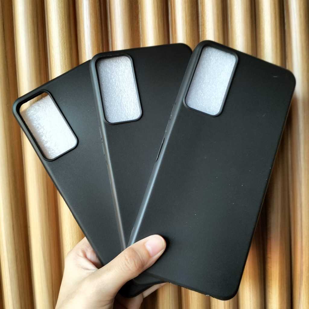 Case AQUOS V6 5G | AQUOS V7 PLUS Soft Case Black Matte / Macaron Liquid Ultra Slim Black Matte Casin